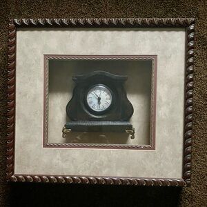 Classic Dark Cherry Beautiful Framed Wall Clock